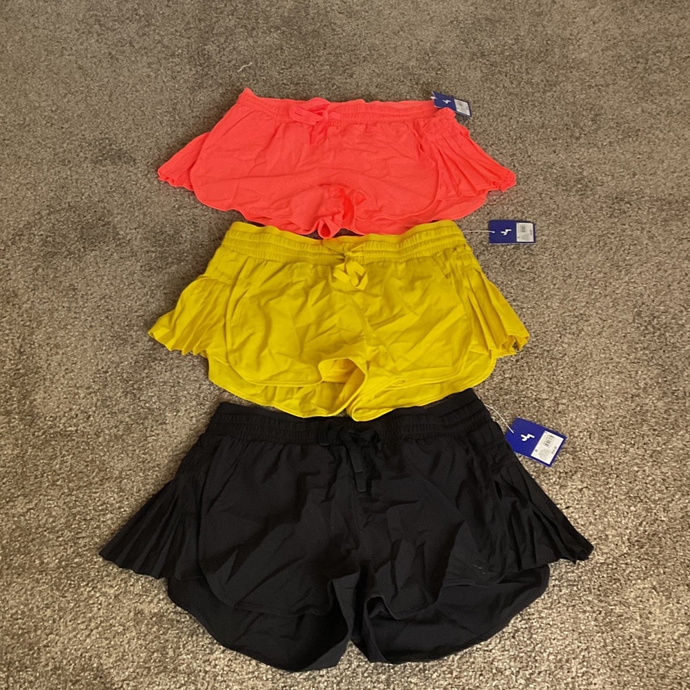JoyLab Women's Athletic Shorts - Vivid Pink, Bright Yellow, Jet Black